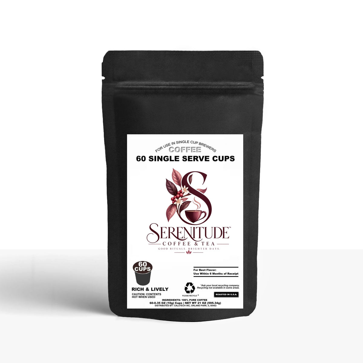 60 Pack Single Serve Coffee Capsules